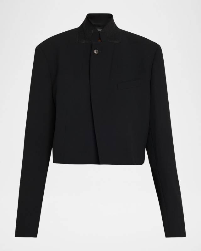 Baftan Crop Open-Front Jacket